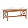vidaXL Garden Lounge Set Natural wood Solid Acacia wood Large Seats Many