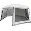 vidaXL Pool Tent with Removable Fly & Mesh Walls Grey 263.8x232.3"
