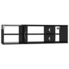 vidaXL Wall Shelf High gloss black Engineered wood Standard
