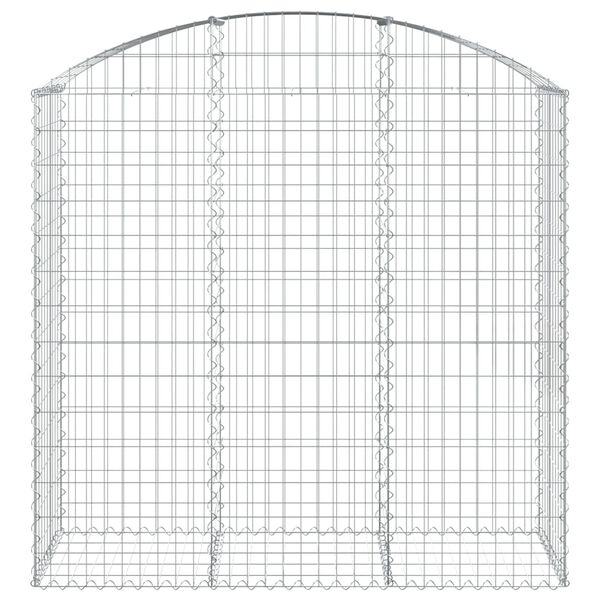 vidaXL Gabion Basket Silver Galvanized iron Large Decorative Inlays