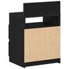 vidaXL Bedside Cabinet Black Engineered wood Medium Bedside Cabinet