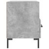 vidaXL Bedside Cabinet Set of 2 Concrete grey Engineered wood, Iron