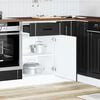 vidaXL Kitchen Base Cabinet Black Engineered Wood Medium