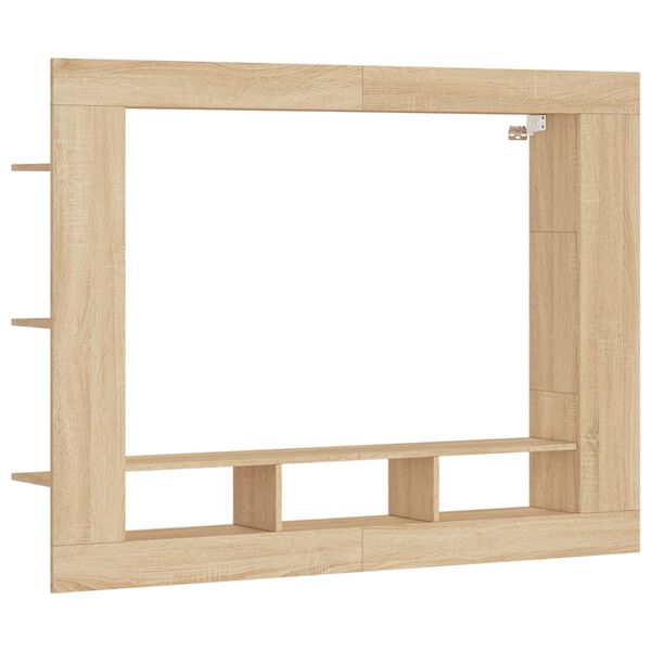 vidaXL TV Cabinet Sonoma Oak Engineered Wood Large TV Cabinet