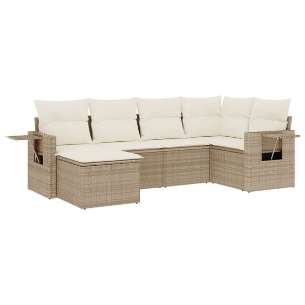 vidaXL Garden Sofa Set Beige