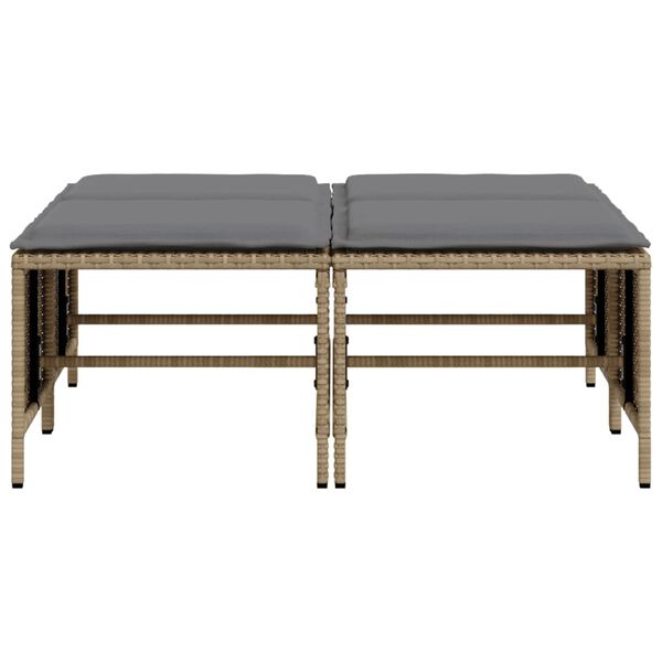 vidaXL Garden Stool Beige