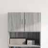 vidaXL Wall Cabinet Grey Sonoma Engineered Wood Standard Wall Cabinet