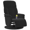 vidaXL Massage Recliner Chair with Footrest Black Velvet