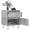 vidaXL Bedside Cabinet Set of 2 Concrete Grey Engineered wood, metal