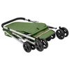 vidaXL Dog Stroller Green Linen fabric 39.4 x 19.3 x 37.8 in Foldable