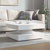 vidaXL Coffee Table White Engineered wood Medium Rotatable