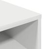 vidaXL Book Cabinet White Engineered Wood 13.4x12.2x31.5 in Book Cabinet