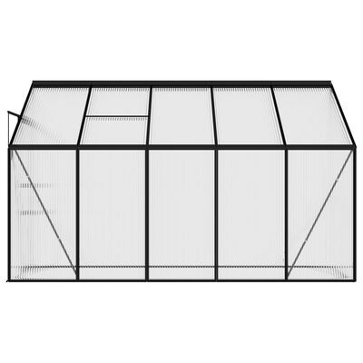 vidaXL Greenhouse Anthracite Aluminum 220 ft³