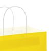 vidaXL Paper Bags 50 pcs with Handles Yellow 54x15x49 cm