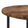 vidaXL Side Table Set 2 pcs Smoked Oak and Black