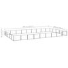 vidaXL Dog Kennel Black Steel Large Durable Dog Kennel Rectangular