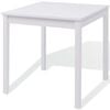 vidaXL Dining Table And Chair White Pinewood Small Durable