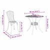 vidaXL Garden Dining Set 5 pcs Bronze 35.4" x 35.4" x 29.5