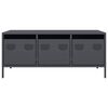 vidaXL Coffee Table Anthracite Cold-rolled steel 40.0 x 19.7 x 17.1 in