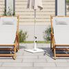 vidaXL Parasol Base White Steel base Medium Adjustable Armrests