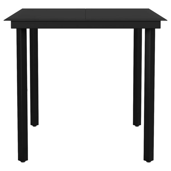 vidaXL Garden Dining Set Black