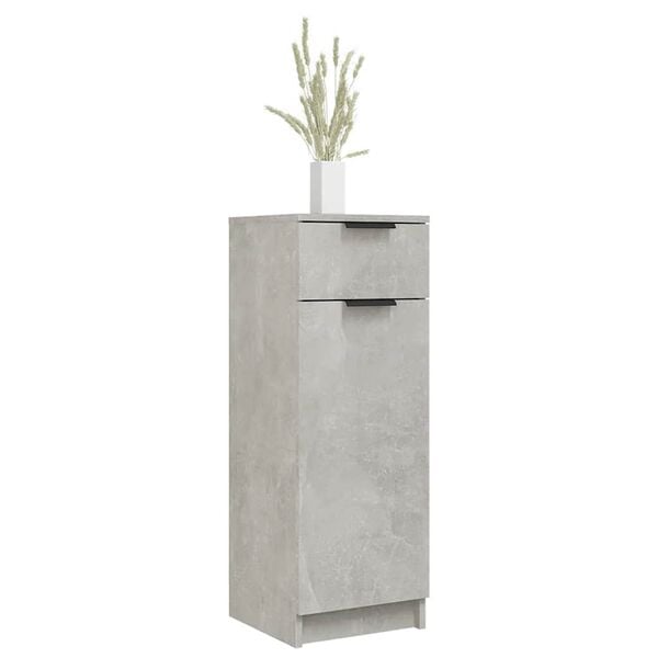 vidaXL Bathroom Cabinet Concrete Grey Engineered Wood Standard
