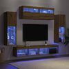 vidaXL TV Cabinet Set Wall-mounted 6 pcs Artisan oak Engineered wood