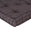 vidaXL Pallet Cushion Anthracite 100% Cotton with cotton blend filling