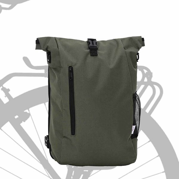 vidaXL Bicycle Bag Olive green 31 x 13 x 58 cm Polyester