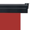 vidaXL Balcony Side Awning Red Steel, aluminum, 100% polyester