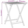 vidaXL Folding Garden Table Folding Natural 23.6" x 23.6" x 28.3