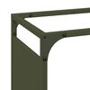 vidaXL Firewood Rack Olive Green 35.4x11.0x25.6" Cold-rolled steel