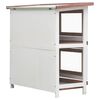 vidaXL Rabbit Hutch Brown and White