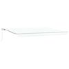 vidaXL Awning Retractable White 177.17" x 118.11" Polyester and metal