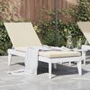 vidaXL Sun Lounger White Polypropylene Standard Adjustable Armrests