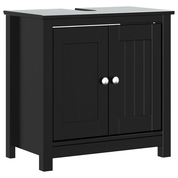 vidaXL Bathroom Furniture Set Black