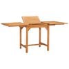vidaXL Garden Dining Set Warm teak Solid Teak Wood Medium Extendable