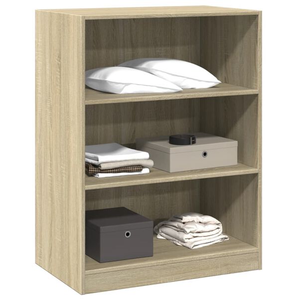 vidaXL Wardrobe Sonoma Oak Engineered Wood 30.3x18.9x40.2 in Wardrobe