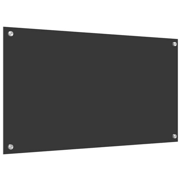 vidaXL Kitchen Backsplash Dark grey 35.43 x 19.69 x 0.24 in