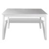vidaXL Dining Set White Pine wood 5 Piece Durable Dining Table