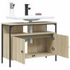 vidaXL Bathroom Sink Cabinet Sonoma oak Engineered Wood Medium