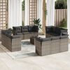 vidaXL Garden Sofa Set Grey, Dark Grey