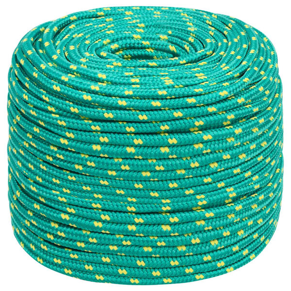 vidaXL Boat Rope Green 0.24 " 164.0 ' Polypropylene