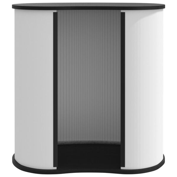 vidaXL Trade Show Counter Foldable 35.4x18.9x36.6" Engineered Wood