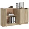vidaXL Sideboard Set of 2 Sonoma oak Engineered wood 23.6x11.8x27.6 in