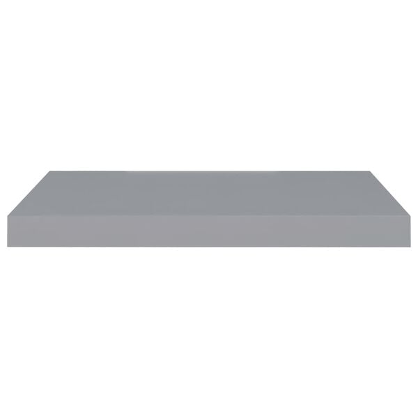 vidaXL Wall Shelf Grey Honeycomb MDF, metal frame Medium Wall Shelf