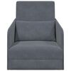 vidaXL Sofa Bed Dark Grey 25.59 x 31.50 x 32.68 in Velvet