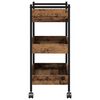 vidaXL Kitchen Trolley Old wood 19.69 x 11.81 x 27.56 in
