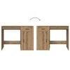 vidaXL Desk Artisan oak Engineered wood Medium Artisan Oak Desk