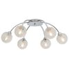 vidaXL Ceiling Lamp Glass Medium Ceiling Lamp Round Modern